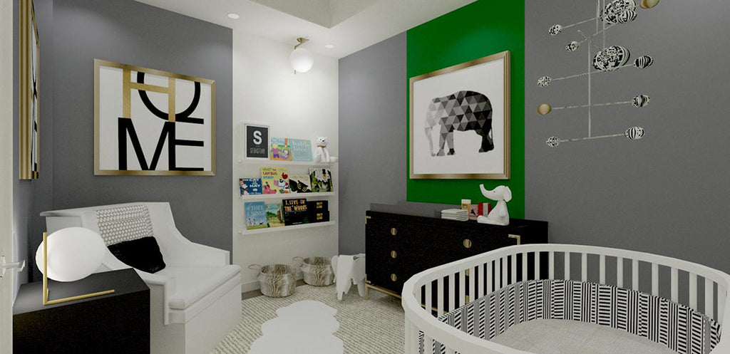Toronto Townhome Chic and Modern Nursery