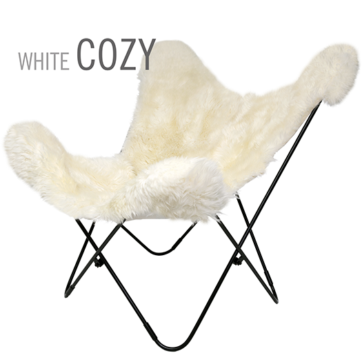Sheepskin Off-White Cozy Butterfly Leather Chair