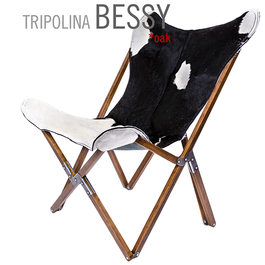 Tripolina Bessy Cowhide Leather Chair