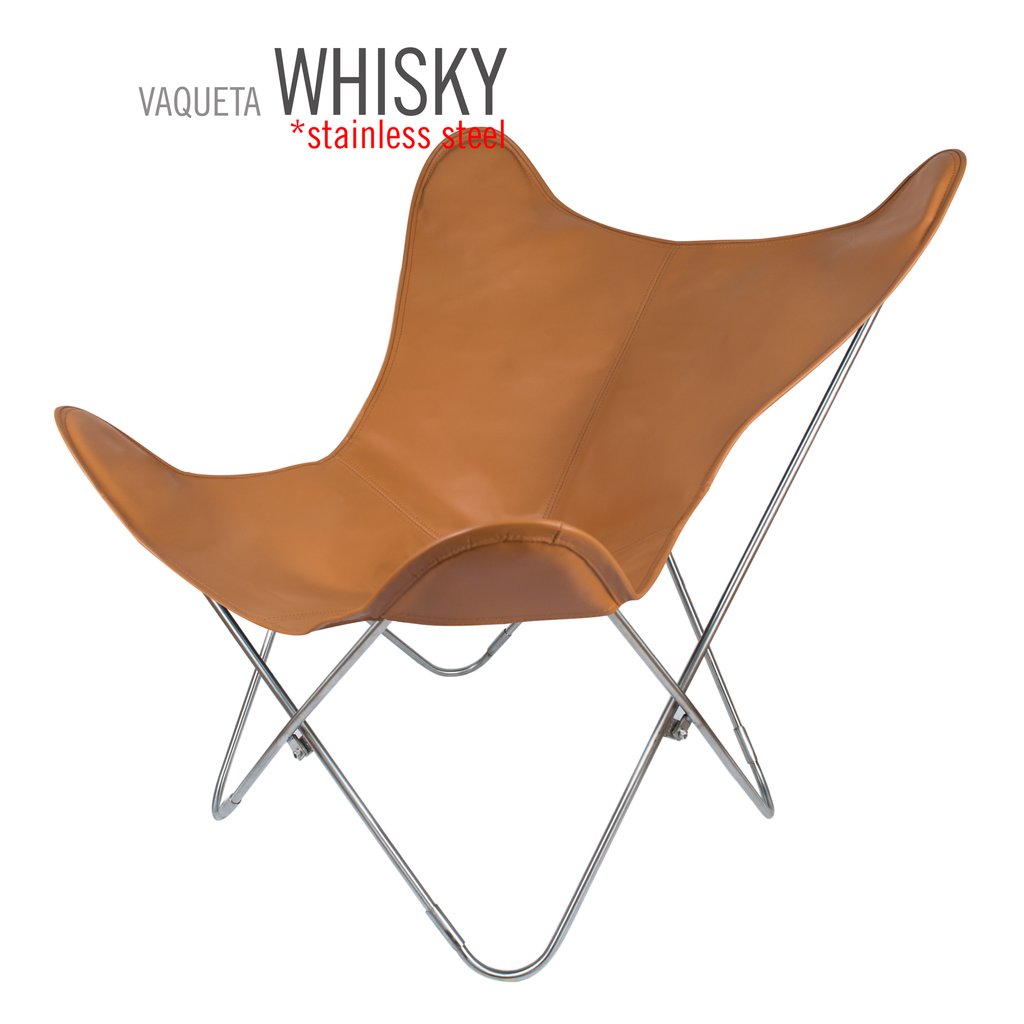 Vaqueta Whiskey Butterfly Leather Chair