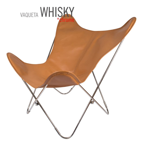Vaqueta Whiskey Butterfly Leather Chair