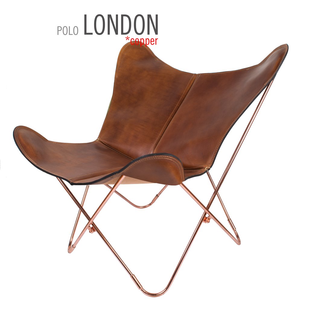 Polo London Butterfly Leather Chair