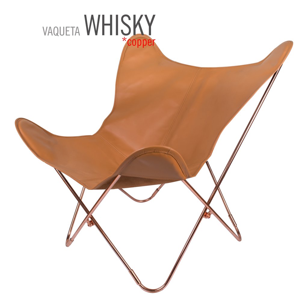 Vaqueta Whiskey Butterfly Leather Chair