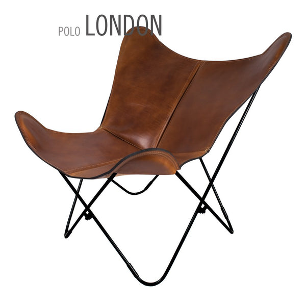 Polo London Butterfly Leather Chair
