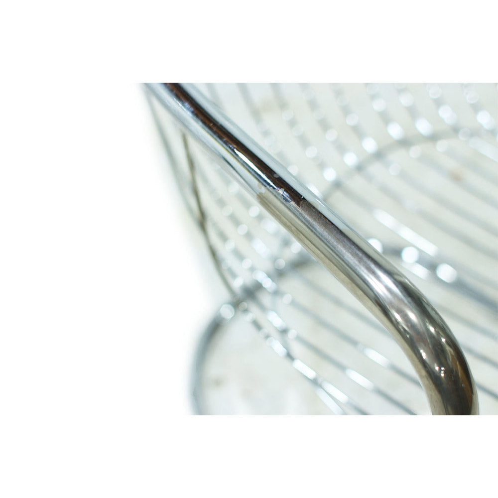 Pair of Chrome Cantilever Chairs in the style of Milo Baughman