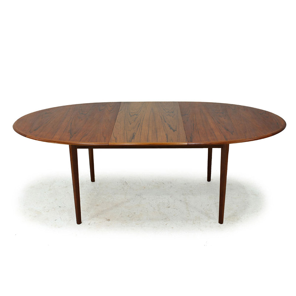 Extendable Oval Teak Dining Table