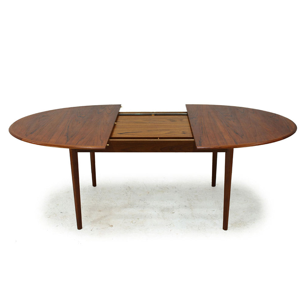 Extendable Oval Teak Dining Table