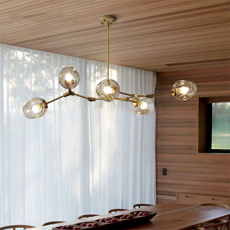 5 Globe Bubble Chandelier