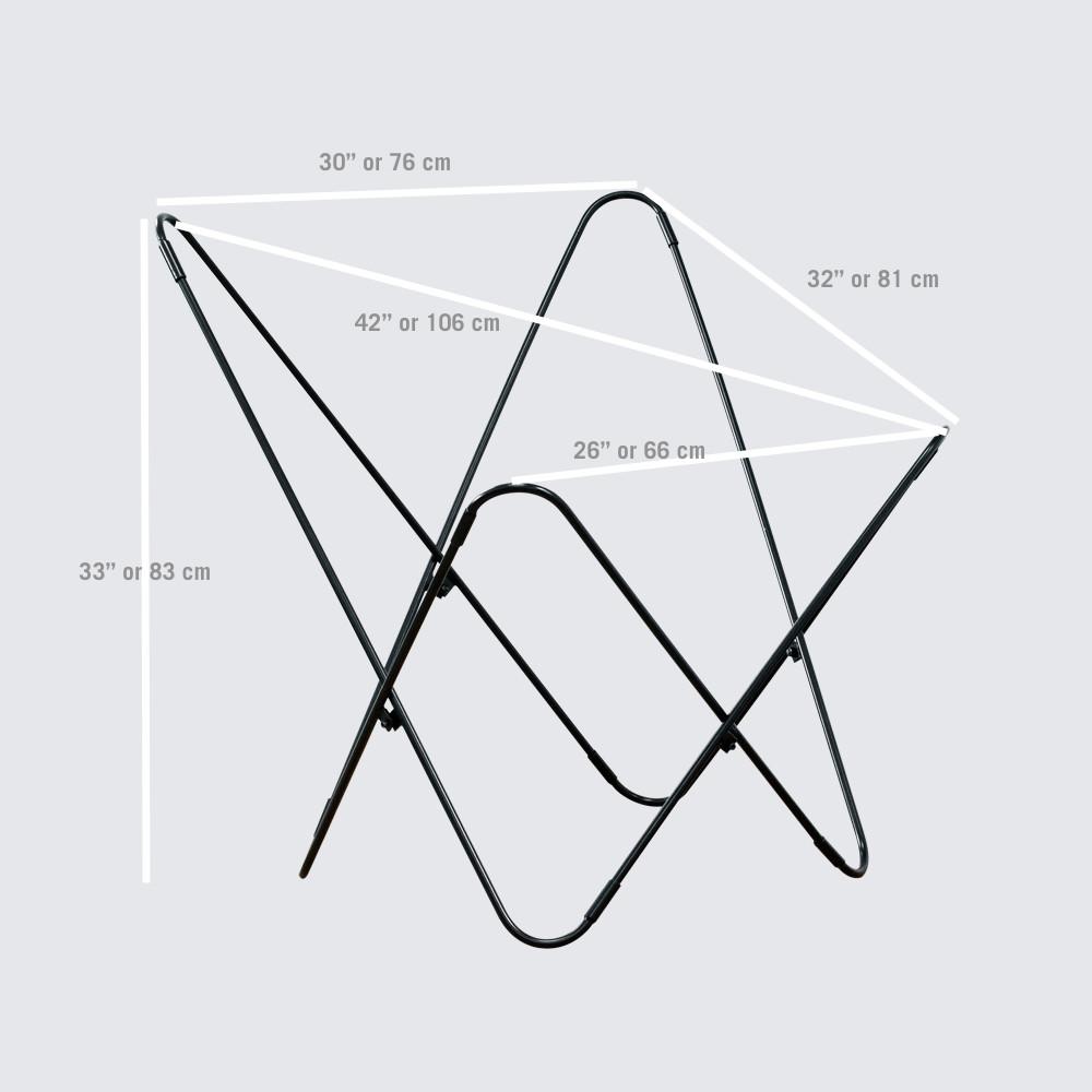 Cappuccino Cowhide Butterfly Leather Chair