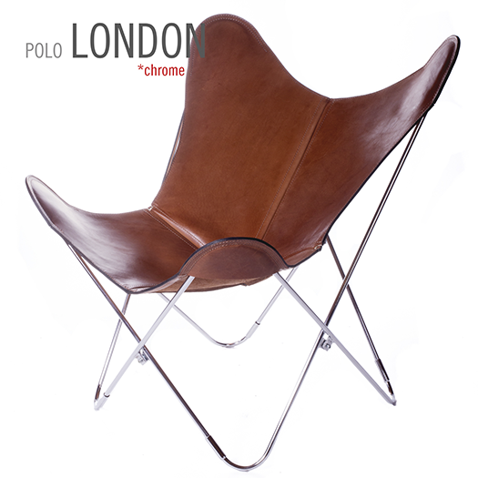 Polo London Butterfly Leather Chair