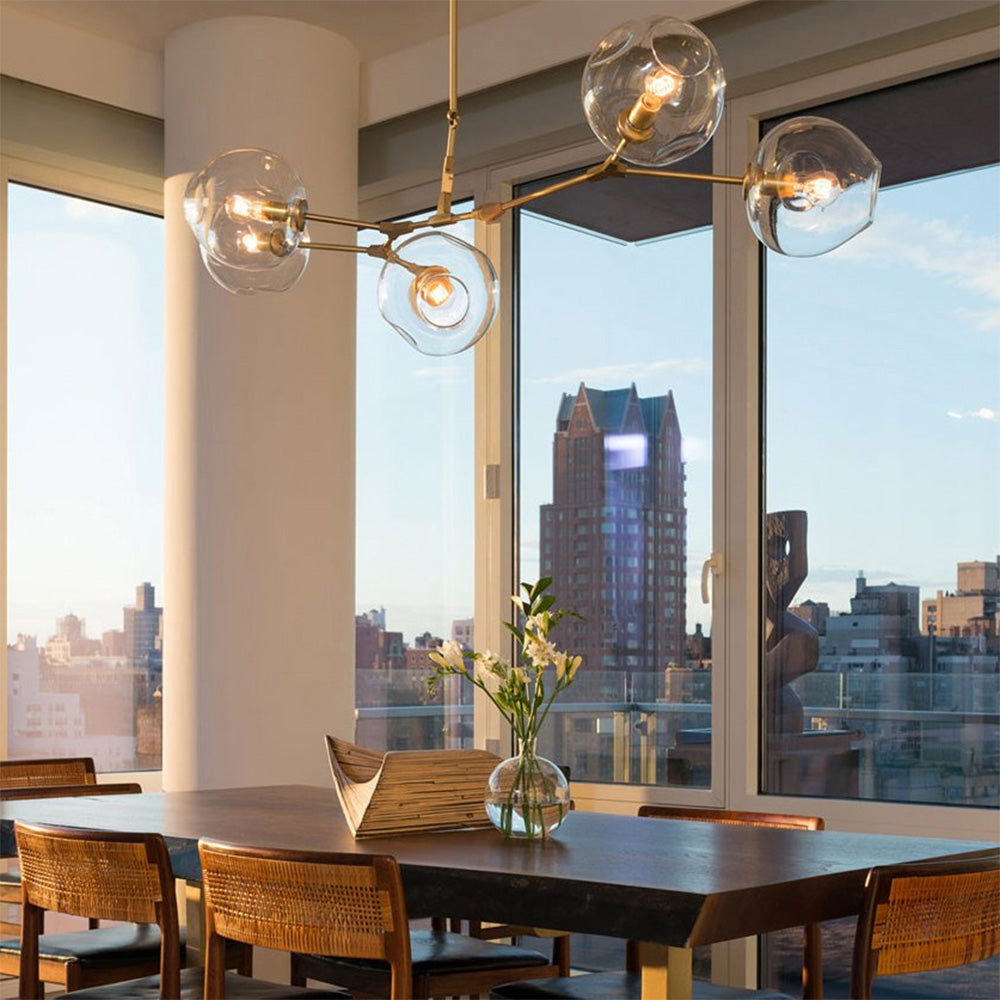 5 Globe Bubble Chandelier