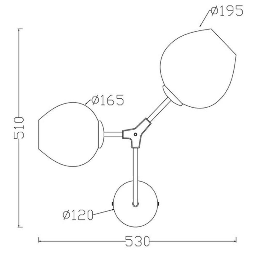 Reproduction of Bubble Wall Lamp - 2 Bulbs