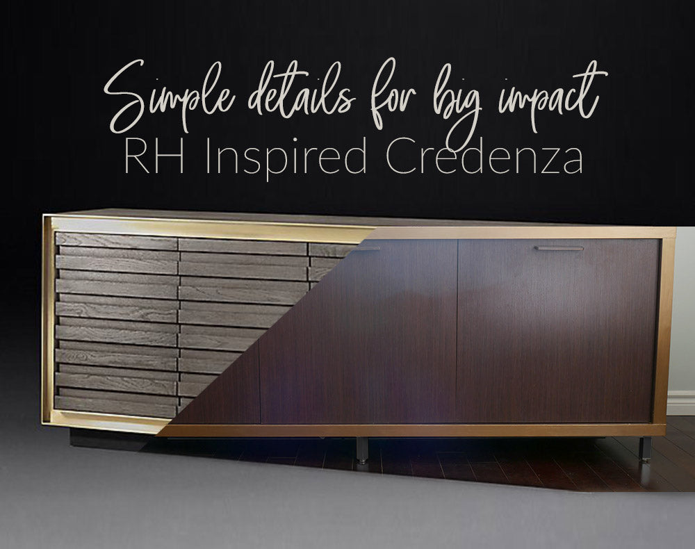 Simple details for big impact: RH Inspired Credenza