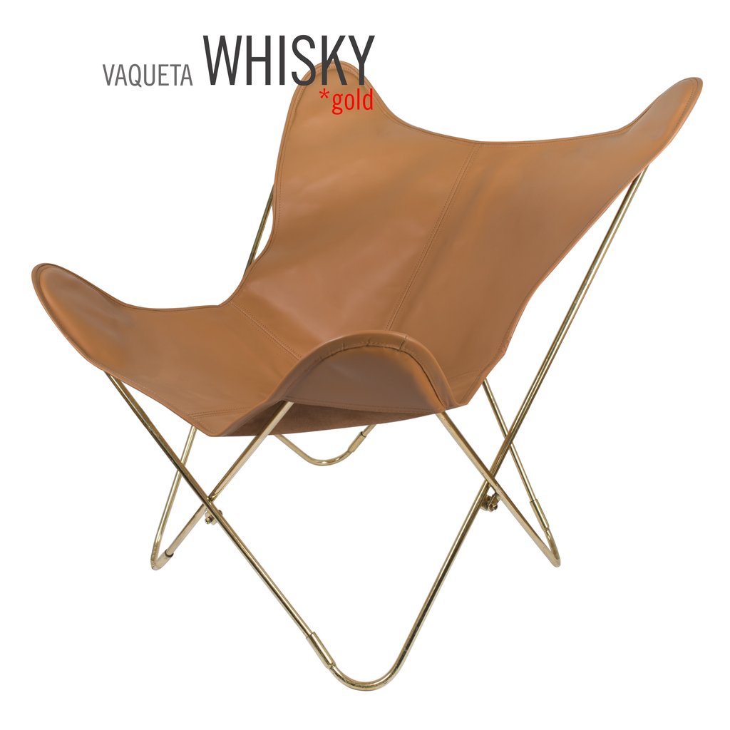 Vaqueta Whiskey Butterfly Leather Chair