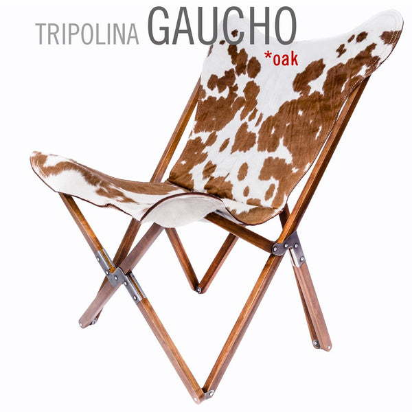 Tripolina Gaucho Cowhide Leather Chair