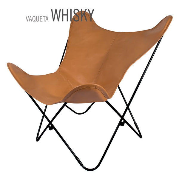 Vaqueta Whiskey Butterfly Leather Chair
