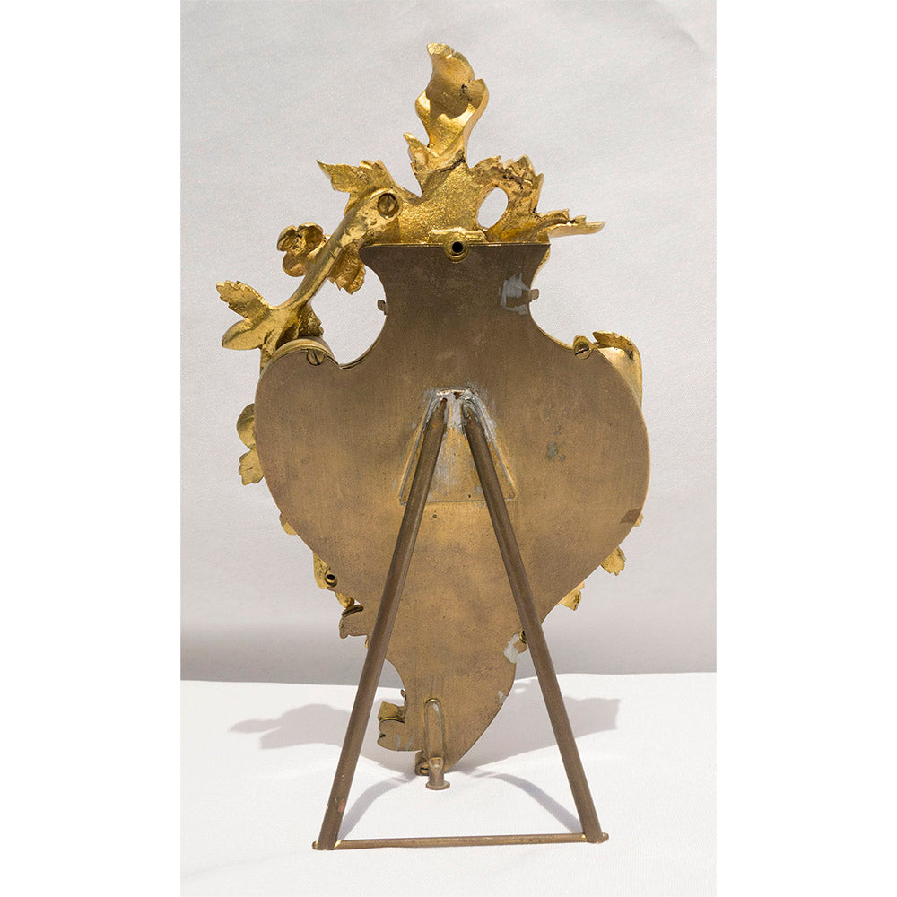 Rare 19th Century Louis XV Bronze Cartel Clock