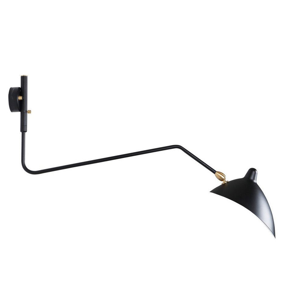 Reproduction of Serge One Curved Arm Sconce Wall Lamp